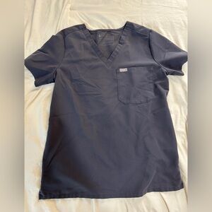 FIGS Catarina one pocket scrub top small charcoal